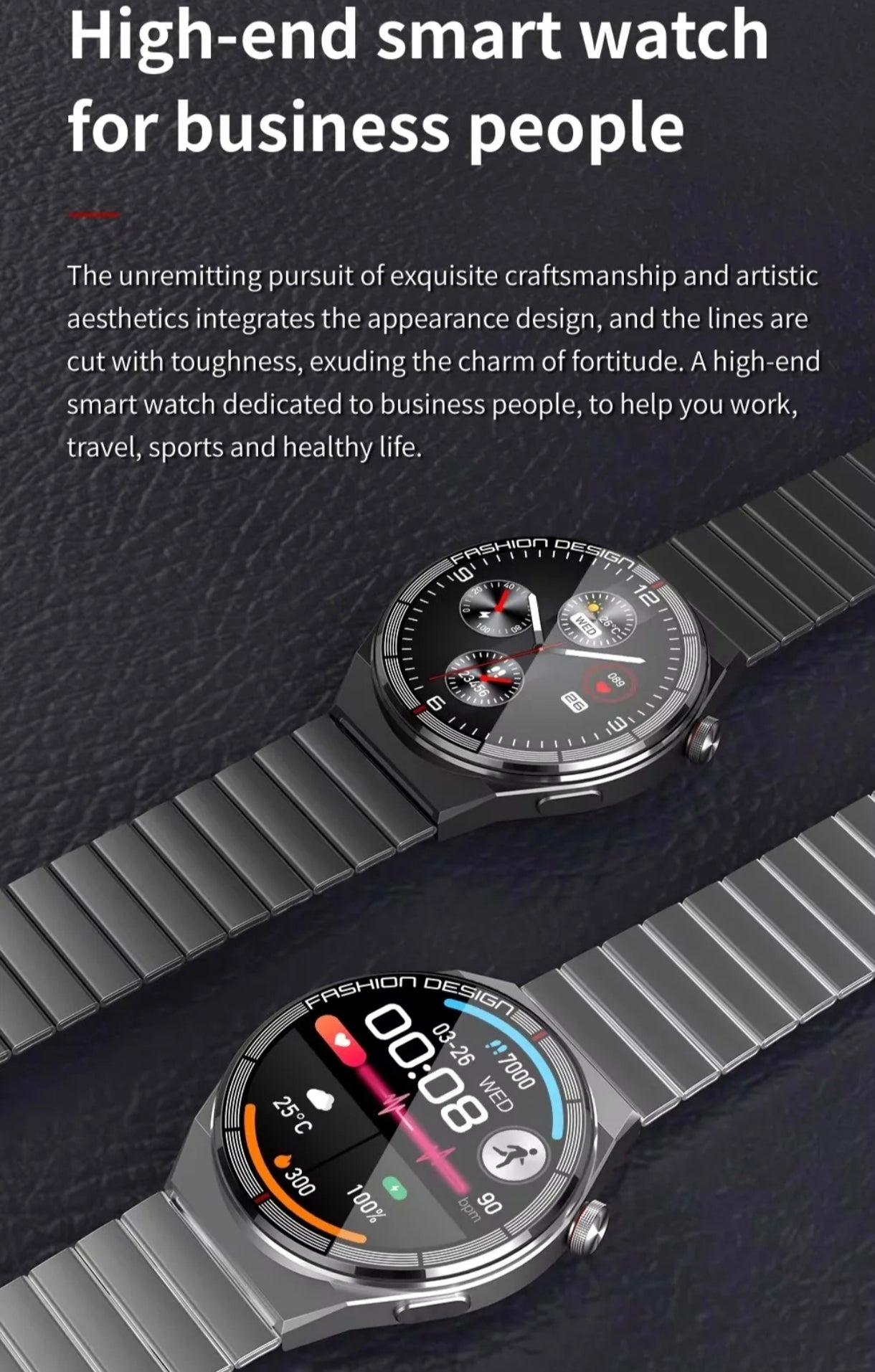 ⌚Business smart watch : L'Élégance Business & L'Innovation Connectée à 25000f