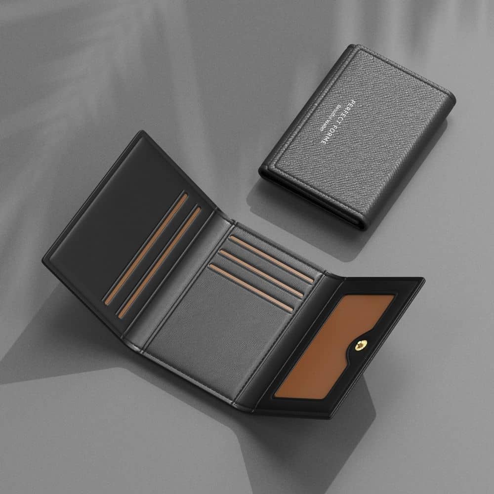 💼 Portefeuille Slim en Cuir PU — L'Élégance Intelligente