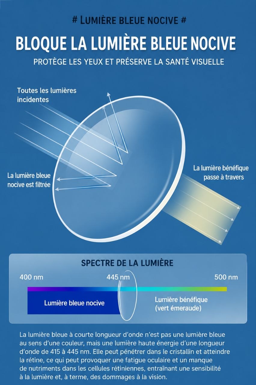 Lunettes anti lumière bleue