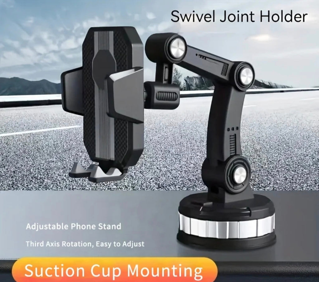 🚗 Support Téléphone Voiture 360° — Ventouse Ultra-Grip & amp; Bras Extensible - 7500f