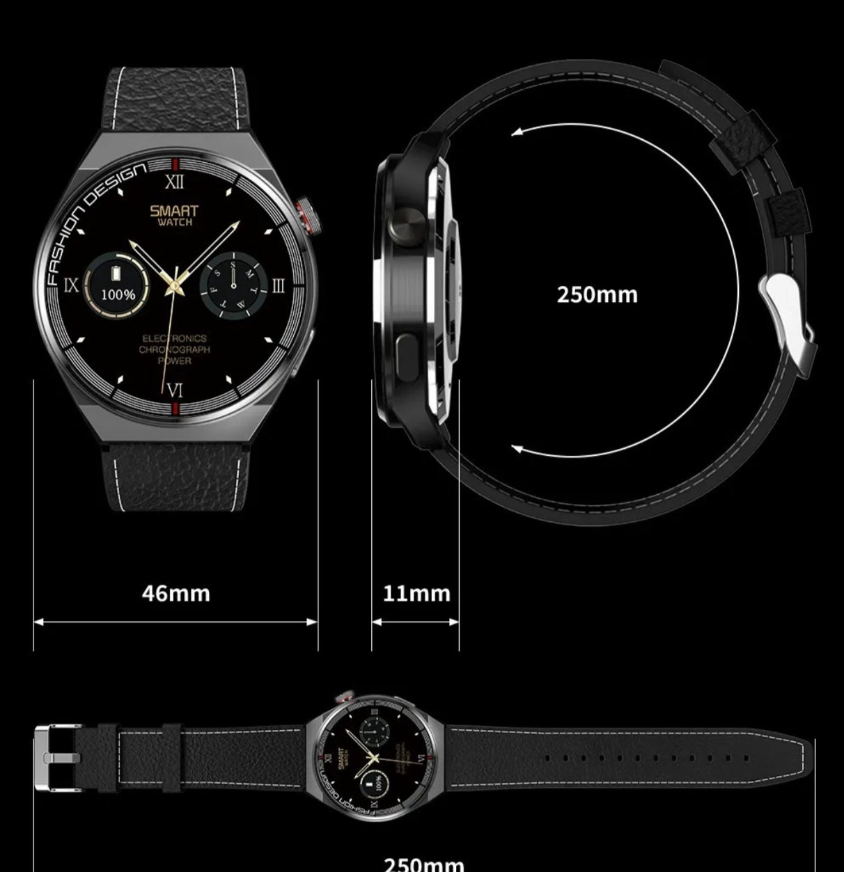 ⌚Business smart watch : L'Élégance Business & L'Innovation Connectée à 25000f