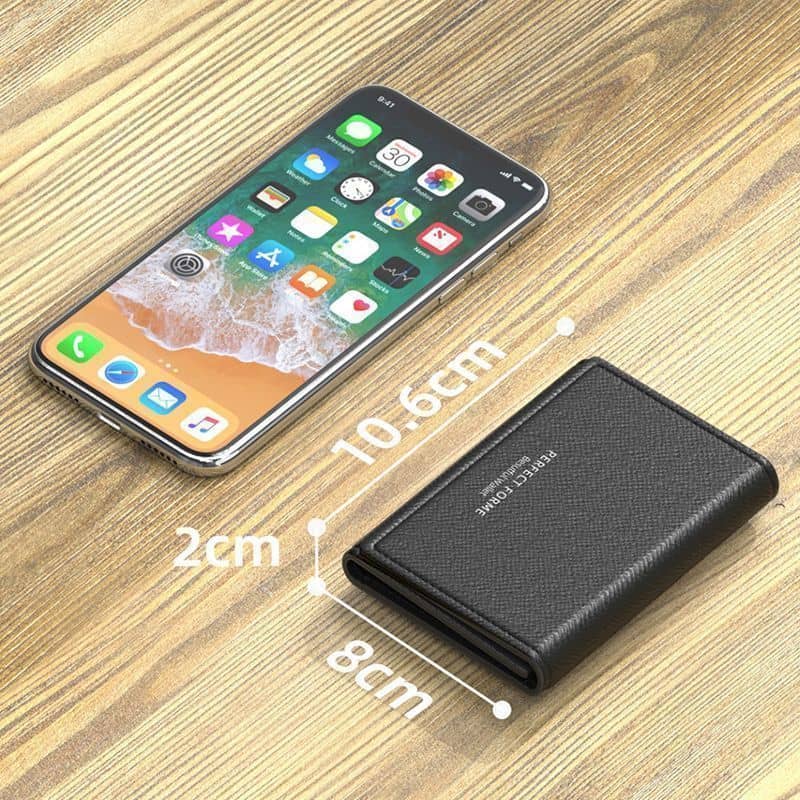 💼 Portefeuille Slim en Cuir PU — L'Élégance Intelligente