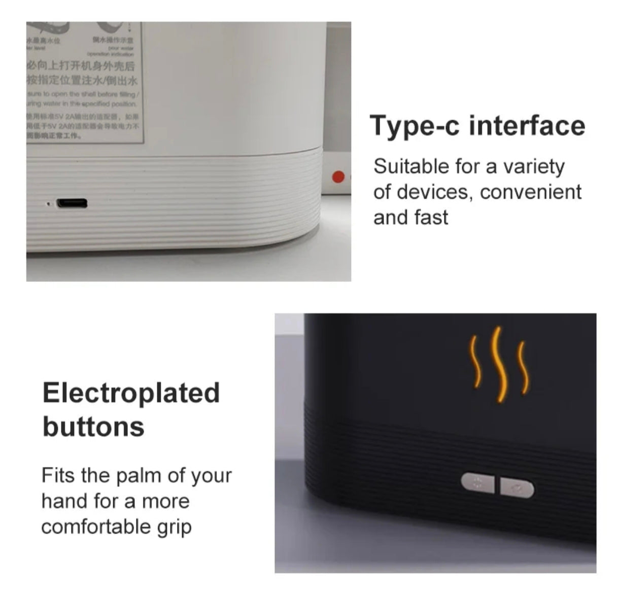 🔥 Diffuseur d'Huiles Essentielles & Humidificateur Effet Flamme : L'Ambiance Cocooning & Bien-Être