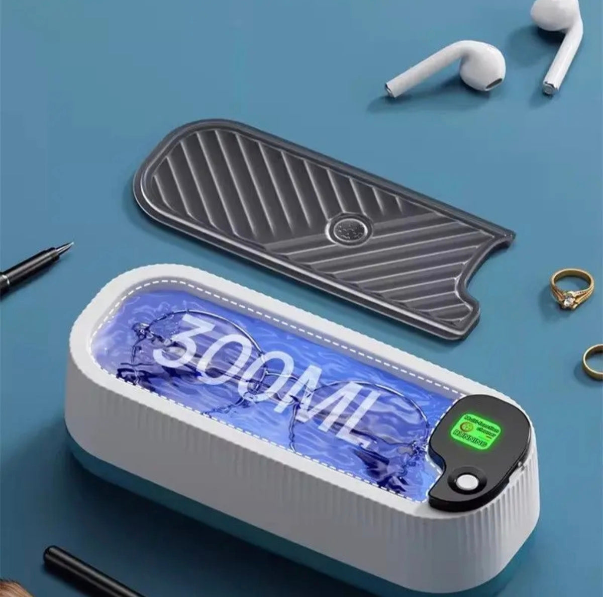✨ NETTOYEUR ULTRA-SONS PORTABLE : Nettoyant Multifonction Ultrasonique pour Bijoux, Lunettes, Pinceaux & Objets du Quotidien à 9000