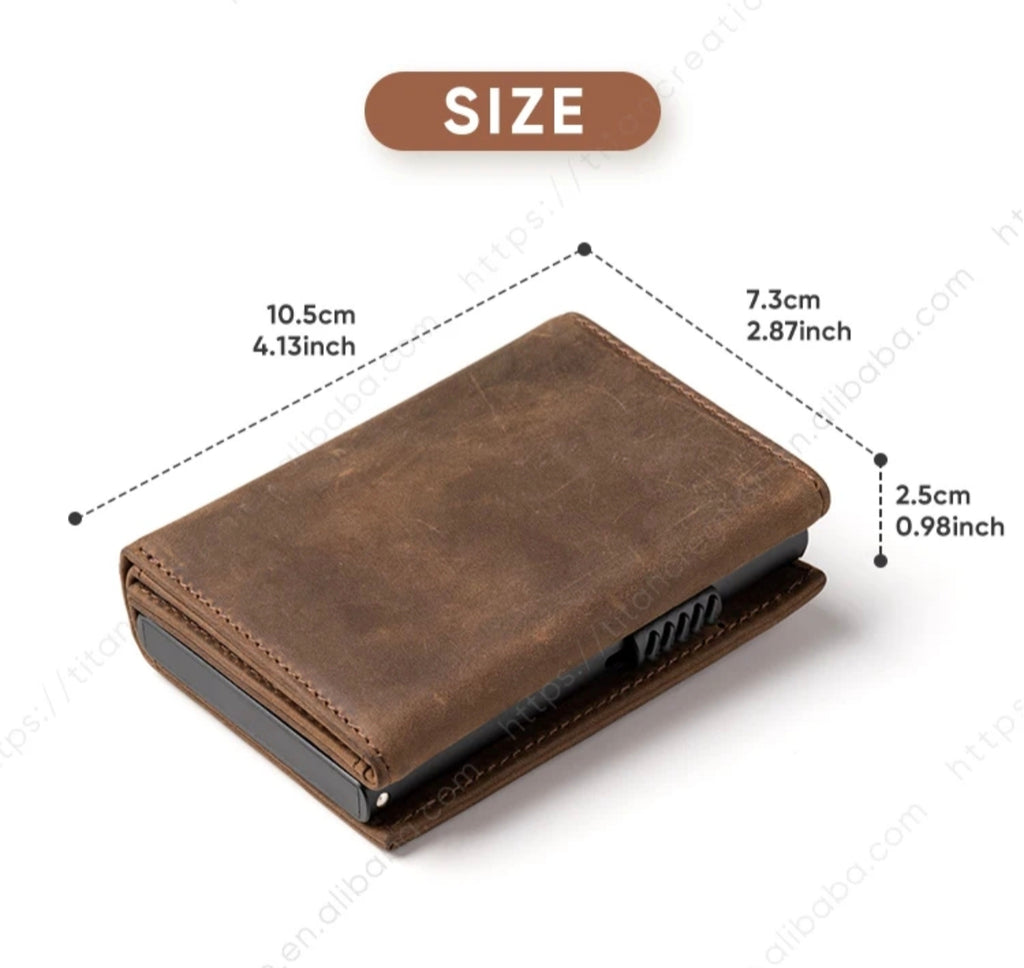 💳TILONSTAR : Portefeuille Trifold en Cuir Véritable & Haute Fonctionnalité