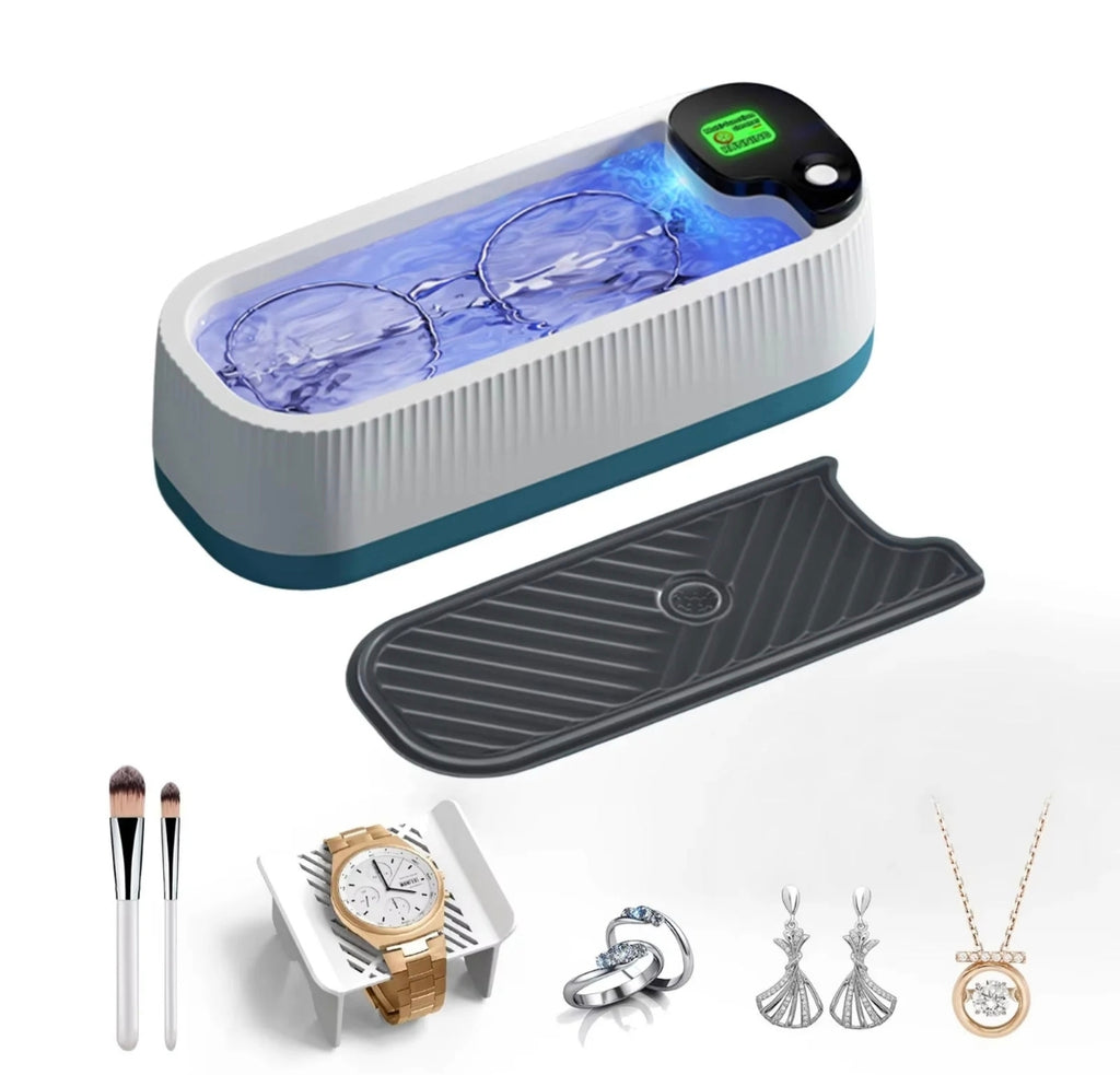 ✨ NETTOYEUR ULTRA-SONS PORTABLE : Nettoyant Multifonction Ultrasonique pour Bijoux, Lunettes, Pinceaux & Objets du Quotidien à 9000