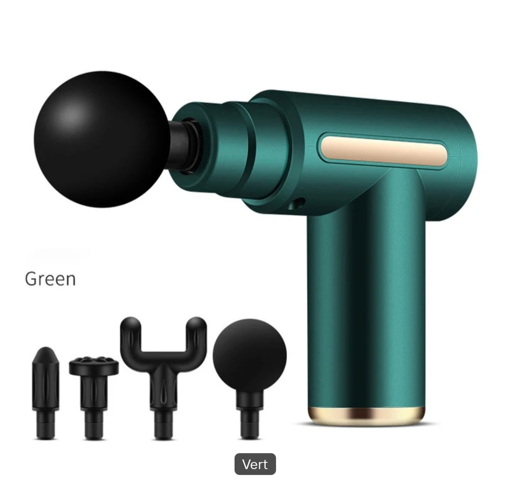 ✨ PISTOLET DE MASSAGE MUSCULAIRE DE PRÉCISION: Pistolet de Massage & Percussion Portable pour Récupération & Relaxation