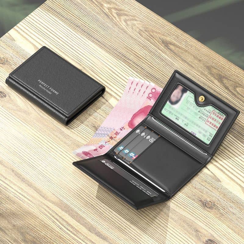 💼 Portefeuille Slim en Cuir PU — L'Élégance Intelligente