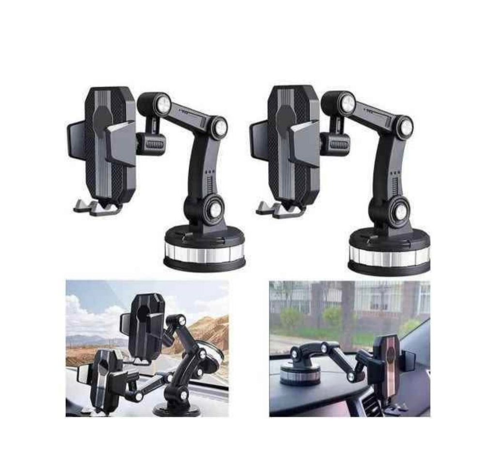 🚗 Support Téléphone Voiture 360° — Ventouse Ultra-Grip & amp; Bras Extensible - 7500f