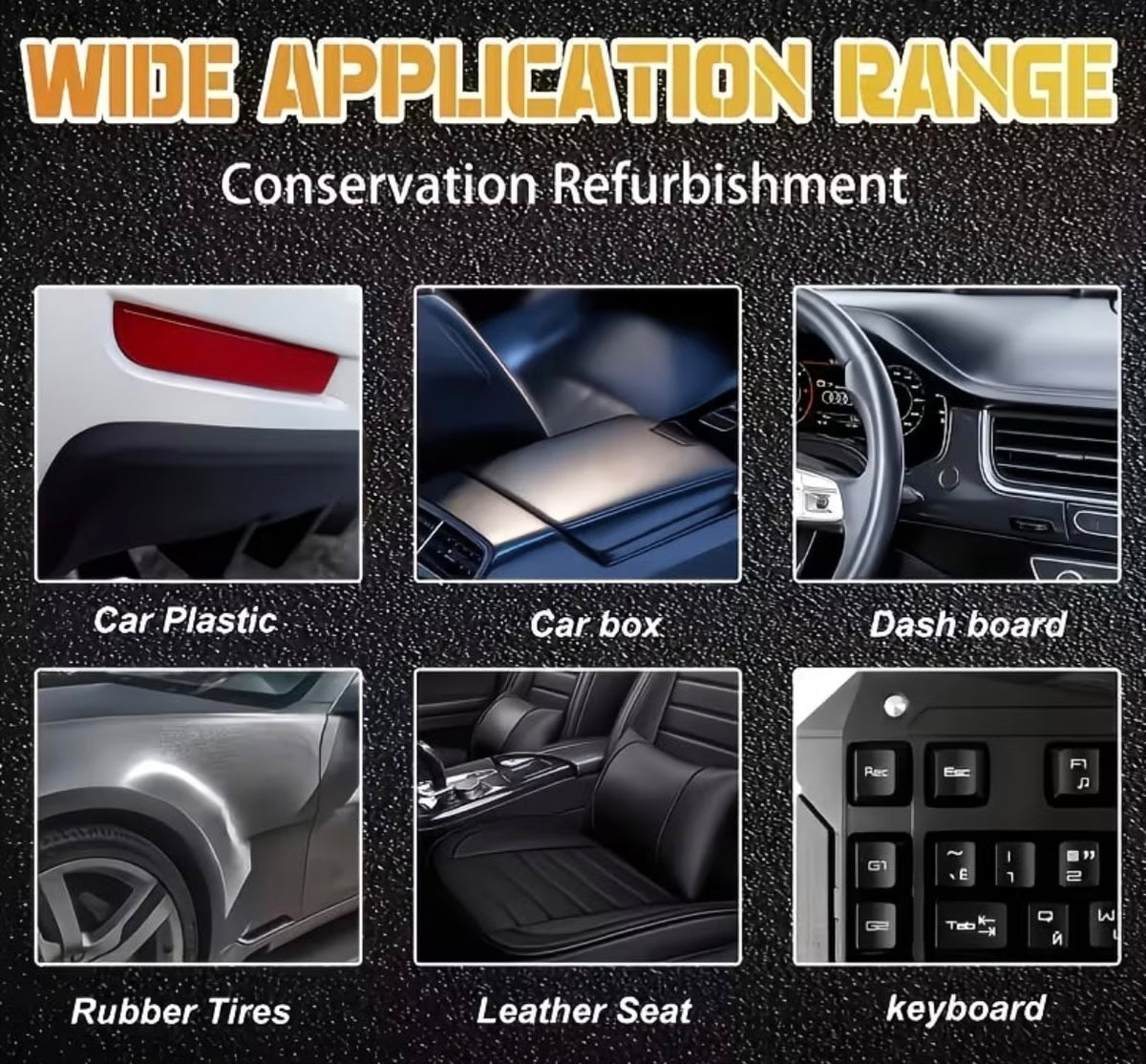 ✨ PLASTIC RESTORER (Qishan) : Rénovateur & Rénovateur Plastique Auto/Moto à 5900. Satisfait ou remboursé