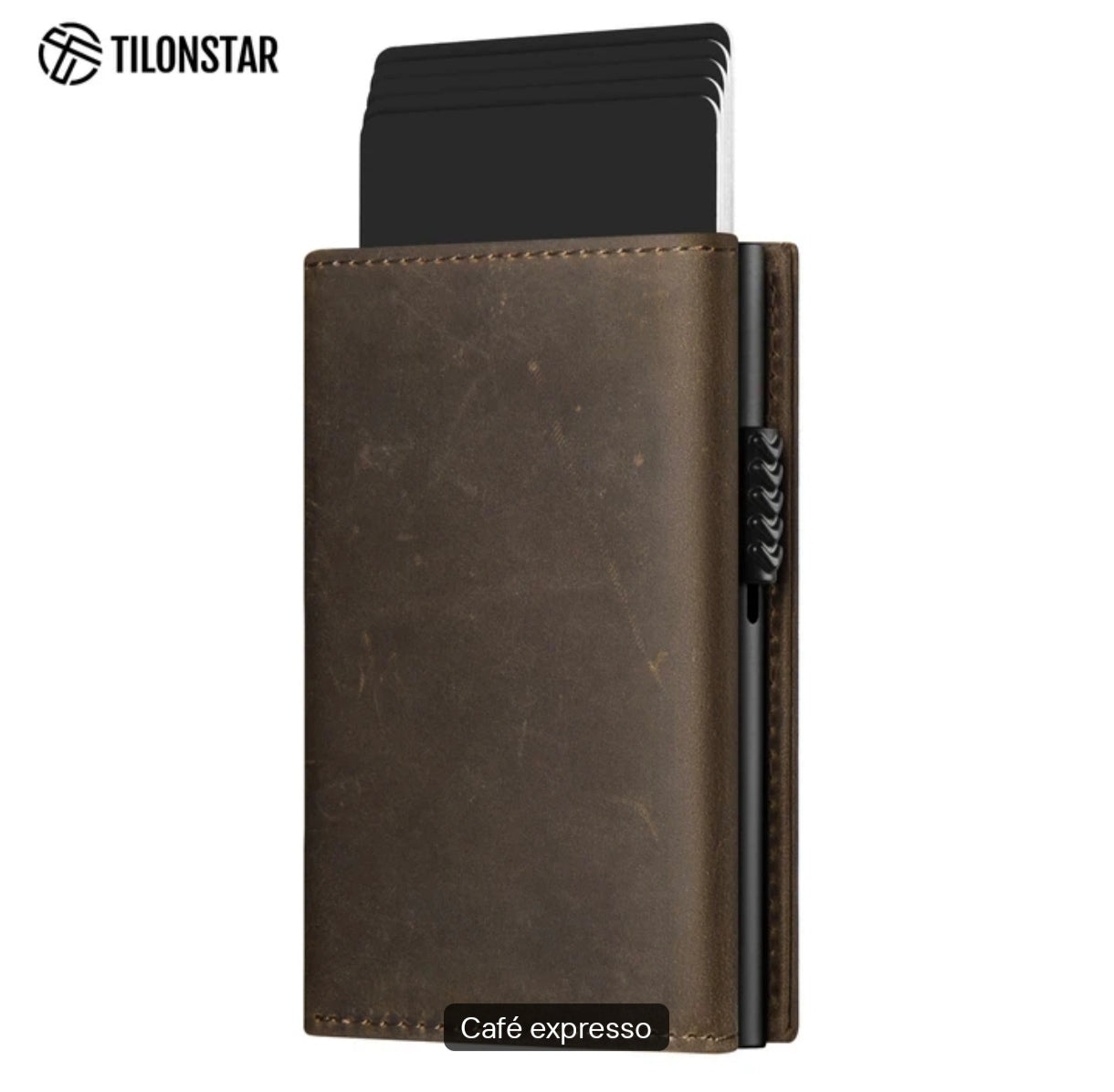 💳TILONSTAR : Portefeuille Trifold en Cuir Véritable & Haute Fonctionnalité