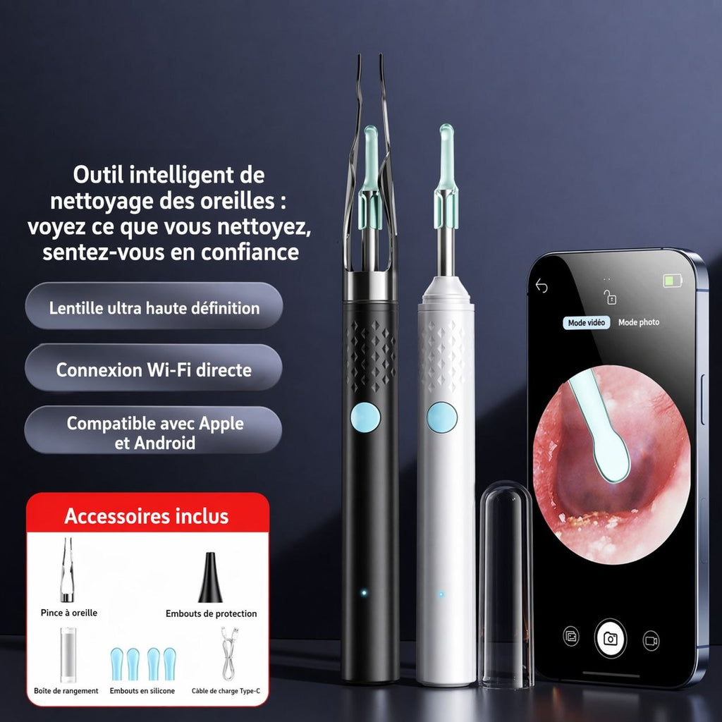 👂 Nettoyeur d'Oreilles Intelligent à 8500f